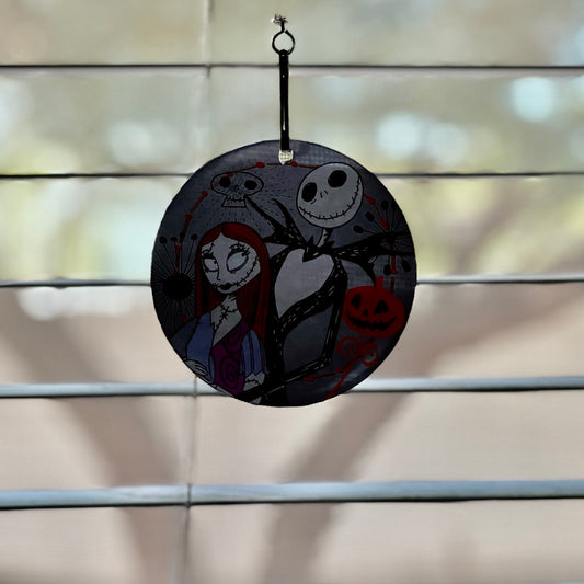 Jack and Sally Nightmare before Christmas 4” Holiday ornament